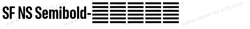 SF NS Semibold字体转换